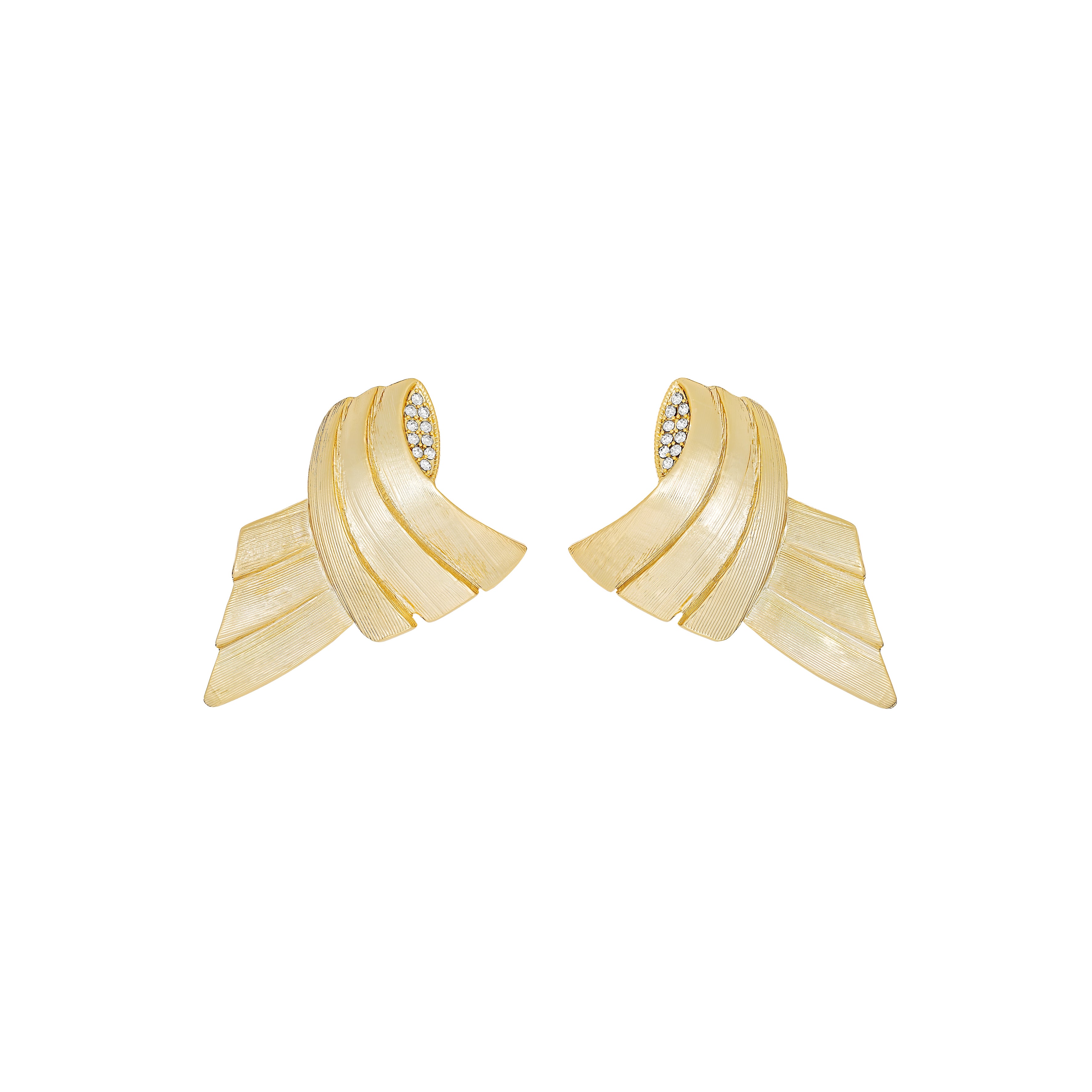 Kitte Folio Earrings Gold