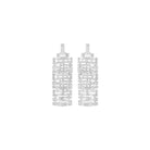 Kitte Column Earrings Silver