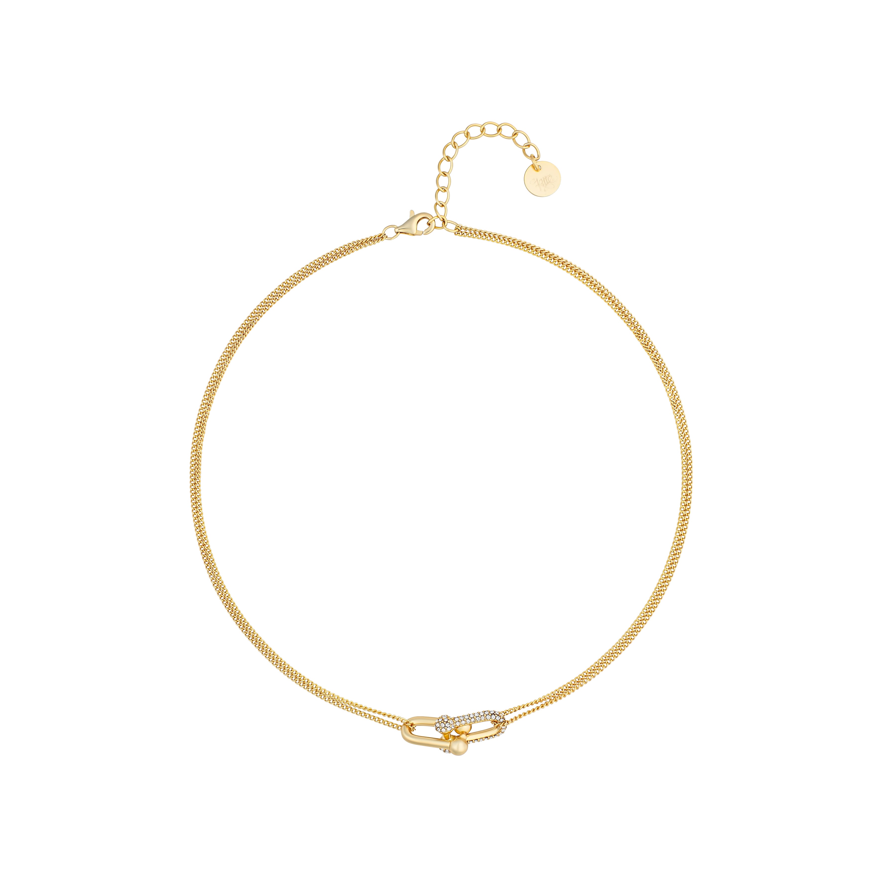 Kitte Baby Bond Pavé Necklace Gold