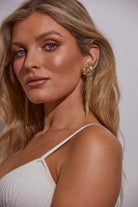 Kitte Euphoria Earring Gold Worn By Model