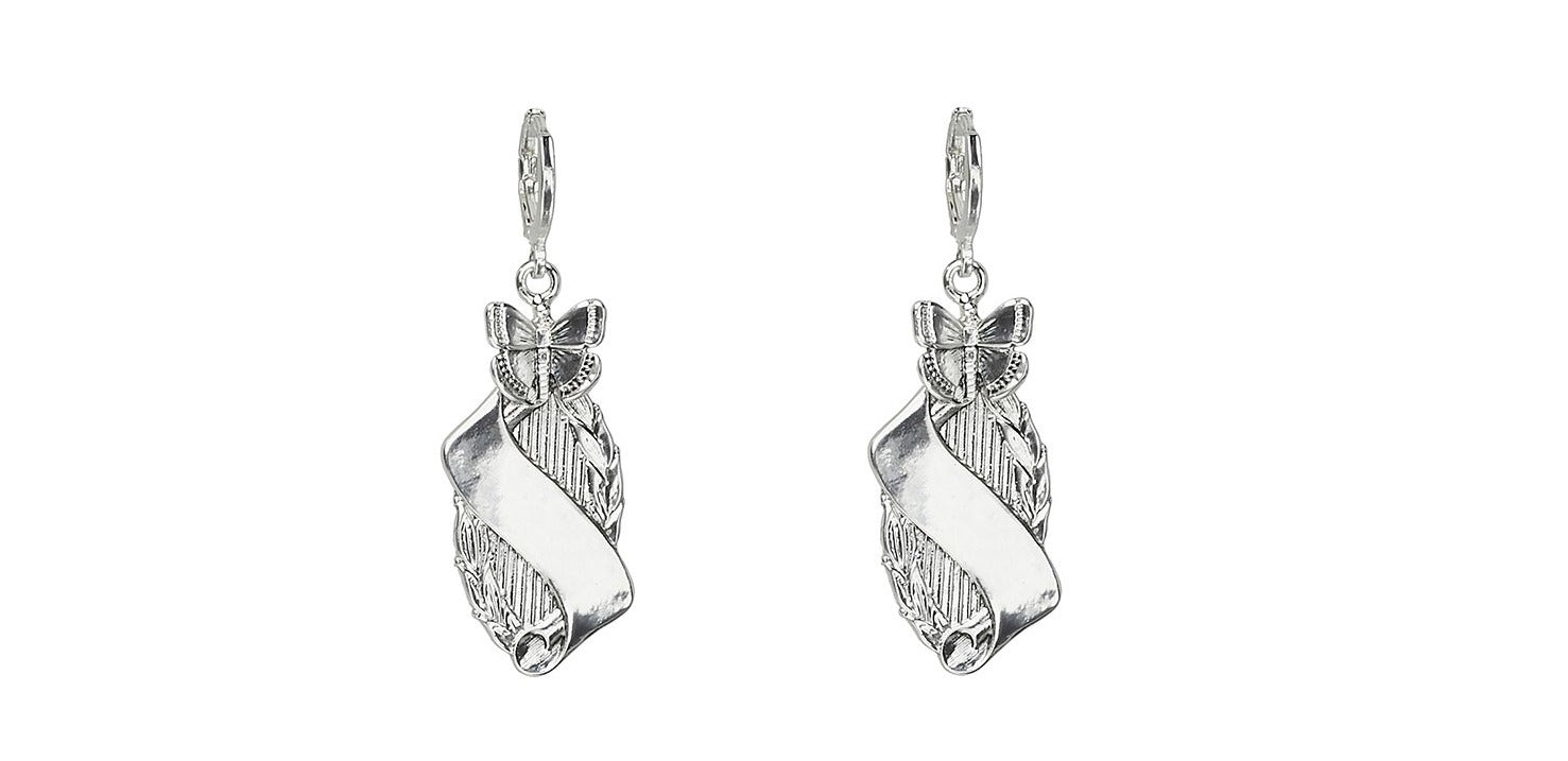 Kitte Monarch Earrings Silver
