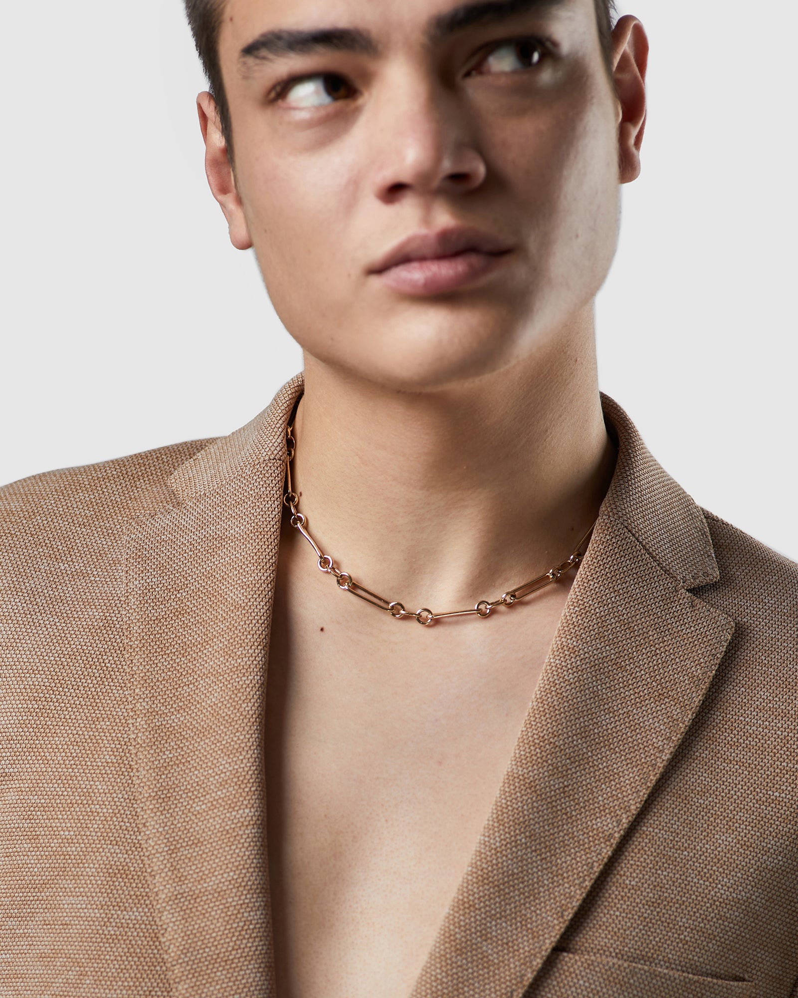 Heirloom Necklace Gold worn by model