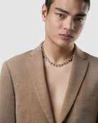 Kitte Bond Necklace Silver Worn By Model