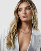 Heirloom Necklace Gold worn by model