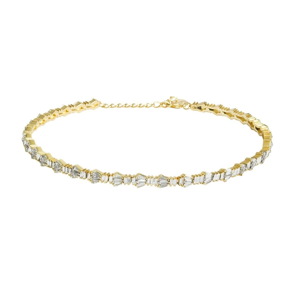 Wild Grandeur Tennis Necklace - Gold – KITTE