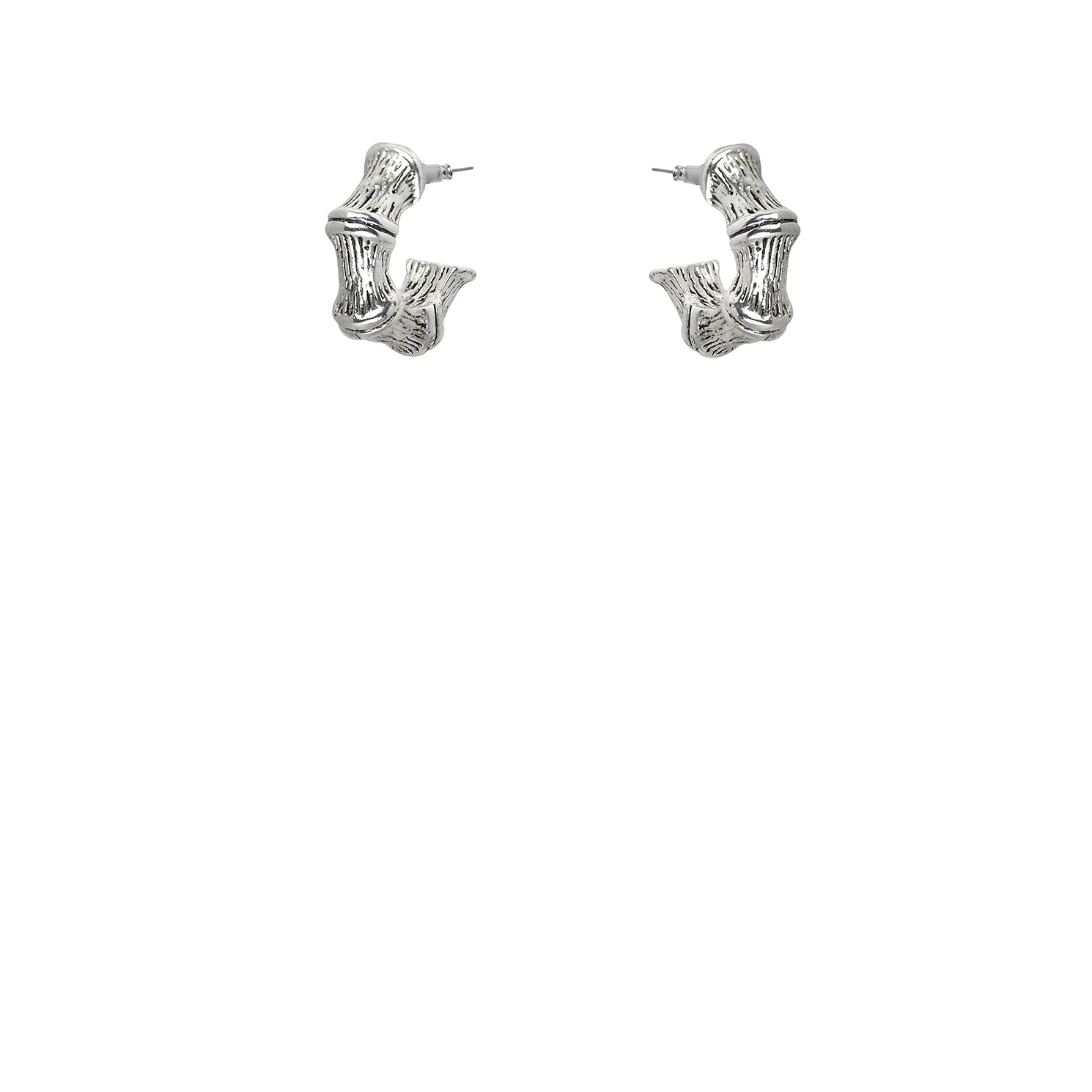 Kitte Bambu earrings silver