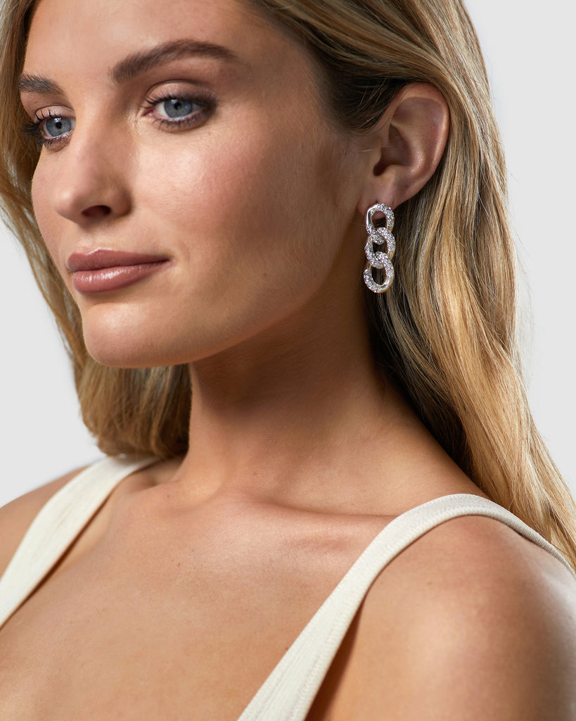 Kitte The After Party Earring Silver worn by model