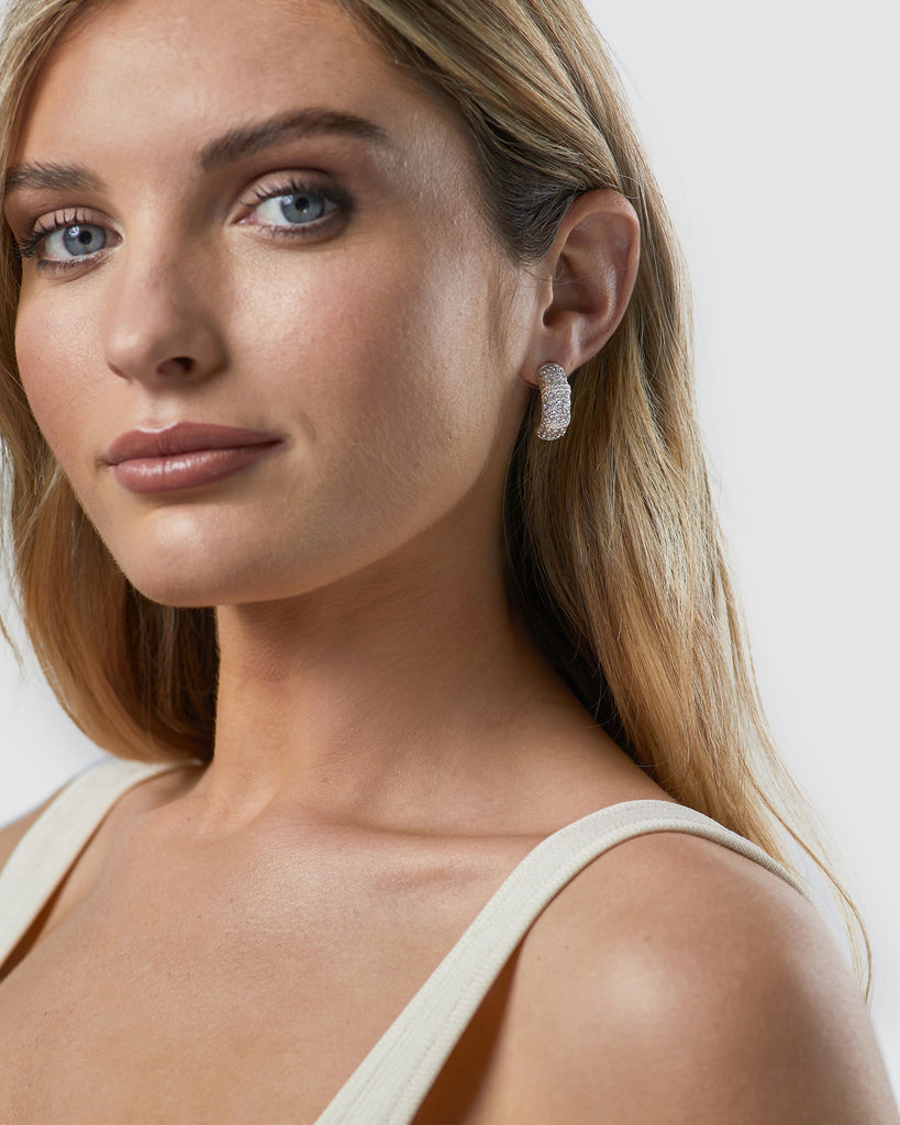 Kitte Marmont Earring Gold worn by model