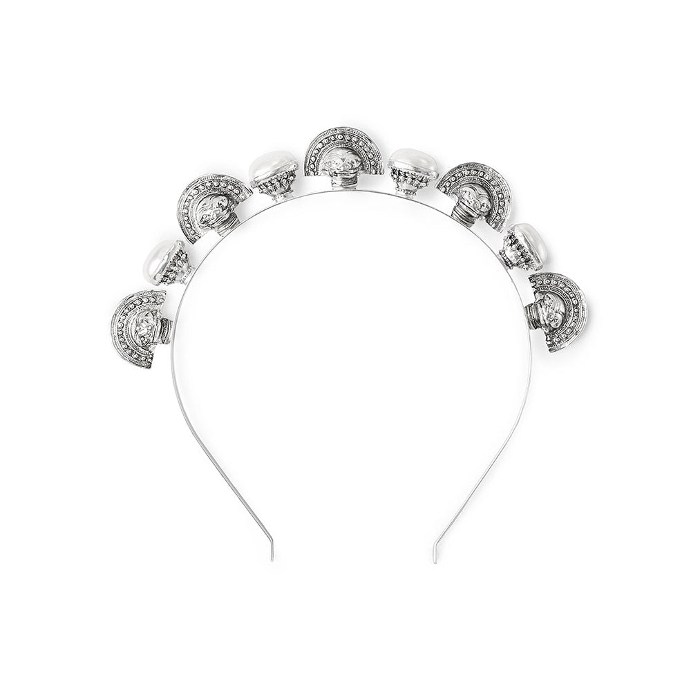 Kitte Crypt headpiece silver