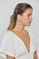Kitte Serpents Earrings Silver worn by model